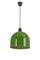 Green Glass Pendant Light by Peill Putzler, Germany, 1970 3