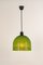 Green Glass Pendant Light by Peill Putzler, Germany, 1970 9