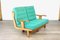 French Solid Oak Sofa by Guillerme & Chambron, 1960s, Image 14