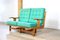 French Solid Oak Sofa by Guillerme & Chambron, 1960s, Image 16