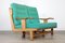 Französisches Sofa aus Massiver Eiche von Guillerme & Chambron, 1960er 12