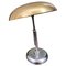 Lampe de Bureau Moderne en Chrome et Laiton par Giovanni Michelucci 1