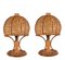 Mid-Century Italian Table Lamps in Wicker & Rattan, 1960s, Set of 2 3