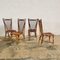 French Chairs in Bamboo and Cane, 1950s, Set of 4 1