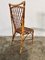 French Chairs in Bamboo and Cane, 1950s, Set of 4 3