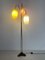 Lampada da terra plissettata con paralumi originali, anni '50, Immagine 4