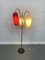 Floor Lamp with Pleated Lampshades, 1950s 10