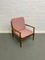 Model 218 Armchair in Pink by Grete Jalk for Glostrup Møbelfabrik, 1950s, Image 1