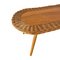 Mid-Century Oval Rattan Flower Table by Jan Kalous for Úluv Czechoslovakia, 1960s, Image 2