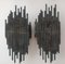 Brutalist Style Wall Sconces by Marcello Fantoni, Set of 2, Image 6