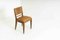 Oak Dining Chairs in the Style of Guillerme Et Chambron, Set of 4 3