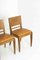 Oak Dining Chairs in the Style of Guillerme Et Chambron, Set of 4 7
