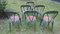 Art Nouveau Bistro Garden Chairs by Joseph Mathieu for La Société Industrielle des Meubles Multipl's, Set of 6 9