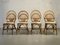 French Bamboo and Wicker Chairs, 1960s, Set of 4, Image 5