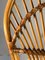 French Bamboo and Wicker Chairs, 1960s, Set of 4, Image 8