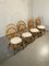 French Bamboo and Wicker Chairs, 1960s, Set of 4, Image 3