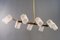Vintage Chandelier with Acrylic Glass chade, 1960s 4