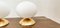 Oval Brass & Glass Lamp 8