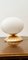 Oval Brass & Glass Lamp 7
