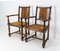 Mid-Century Beech and Straw Armchairs, France, 1940s, Set of 2, Image 3