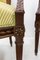 Mid-Century Louis XVI Revival Open Armchairs with Footstools, France, Set of 2, Image 8