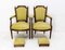 Fauteuils Louis XVI Revival Mid-Century avec Repose-Pieds, France, Set de 2 2