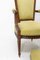 Mid-Century Louis XVI Revival Open Armchairs with Footstools, France, Set of 2 7