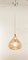 Amber Bubble Murano Glass Pendant Lamp in Tobacco Color 2