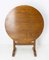 French Oak Round Dining Table, 1970s 6