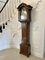 Antique Brass Face Oak Longcase Clock by William Lister 3