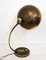 Large Mid-Centry Desk Lamp in Patinated Gold Metal 13