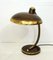 Large Mid-Centry Desk Lamp in Patinated Gold Metal 15