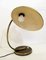 Large Mid-Centry Desk Lamp in Patinated Gold Metal 5