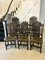 Victorian Carved Oak Dining Chairs, Set of 8, Image 1