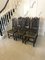 Victorian Carved Oak Dining Chairs, Set of 8 3