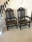 Victorian Carved Oak Dining Chairs, Set of 8, Image 4