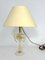 Mid-Century Brass and Murano Glass Table Lamp by Tommaso Barbi 9