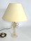 Mid-Century Brass and Murano Glass Table Lamp by Tommaso Barbi 11