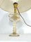 Mid-Century Tischlampe aus Messing & Muranoglas von Tommaso Barbi 8