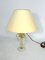 Mid-Century Tischlampe aus Messing & Muranoglas von Tommaso Barbi 7