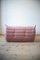 Togo a due posti in velluto rosa perlato di Michel Ducaroy per Ligne Roset, Immagine 3