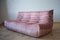 Pink Pearl Velvet Togo 3-Seat Sofa by Michel Ducaroy for Ligne Roset 10