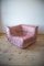 Pink Pearl Velvet Togo Living Room by Michel Ducaroy for Ligne Roset, Set of 5 13