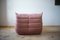 Salón Togo de terciopelo rosa perla de Michel Ducaroy para Ligne Roset. Juego de 5, Imagen 2