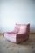 Sillón Togo de terciopelo rosa perla de Michel Ducaroy para Ligne Roset, Imagen 2