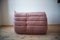 Pink Pearl Velvet Togo Corner Chair by Michel Ducaroy for Ligne Roset, Image 7