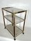 Italian Brass and Wood 3-Shelf Trolley or Bar Cart by Tommaso Barbi, 1970s 7