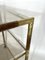 Italian Brass and Wood 3-Shelf Trolley or Bar Cart by Tommaso Barbi, 1970s, Image 10