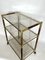 Italian Brass and Wood 3-Shelf Trolley or Bar Cart by Tommaso Barbi, 1970s 6