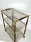 Italian Brass and Wood 3-Shelf Trolley or Bar Cart by Tommaso Barbi, 1970s, Image 6